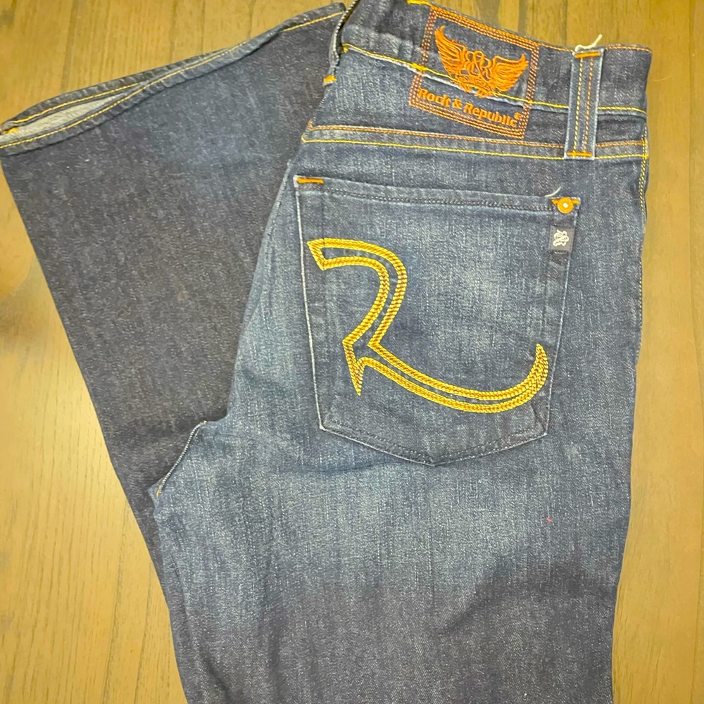 Vintage Rock and Republic bootcut mens jeans 36-32